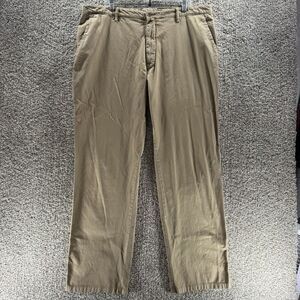 Robert Graham Pants Men 40x34 Tan Tailored Stretch RF10 3001 Chino Cotton Casual